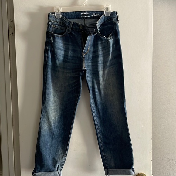 Levi's Denim - Signature Levis mid rose slim cuffed
